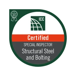 Certified Special Inspector, Structural Steel & Bolting